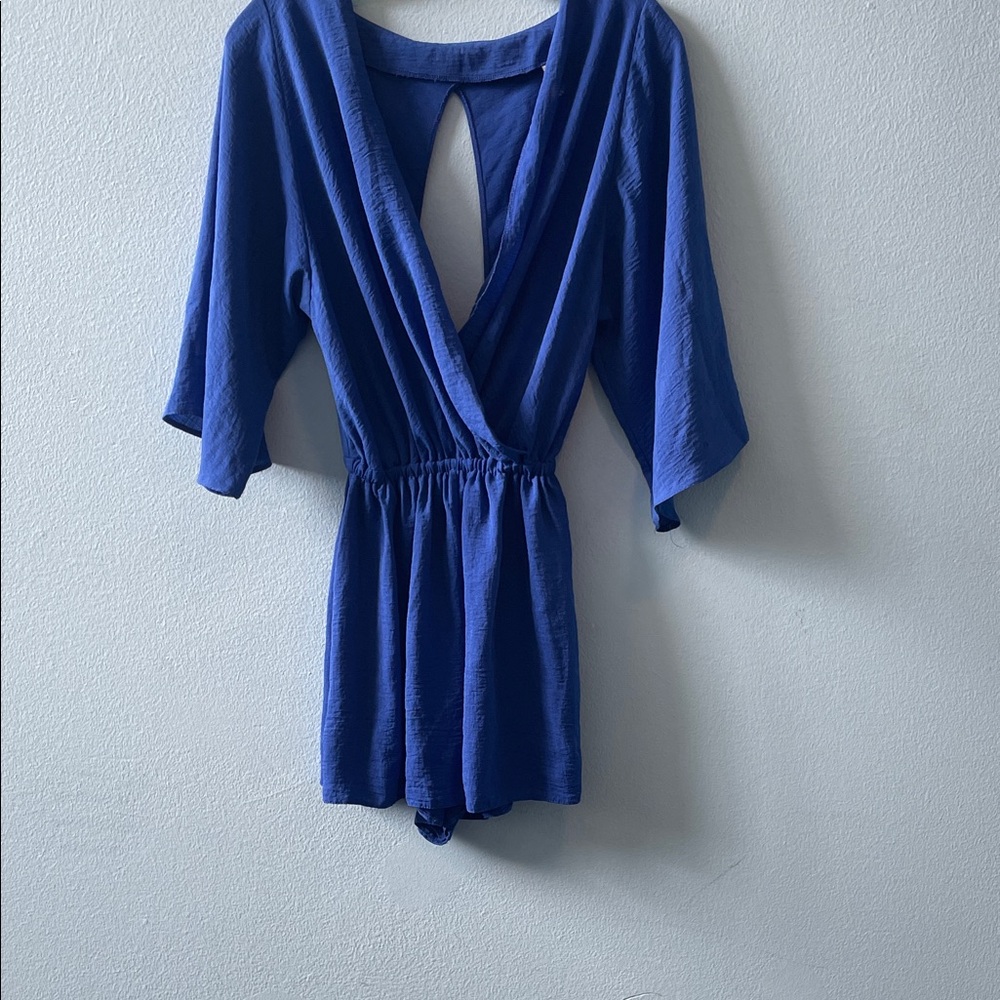 ASOS Royal Blue Wrap Romper